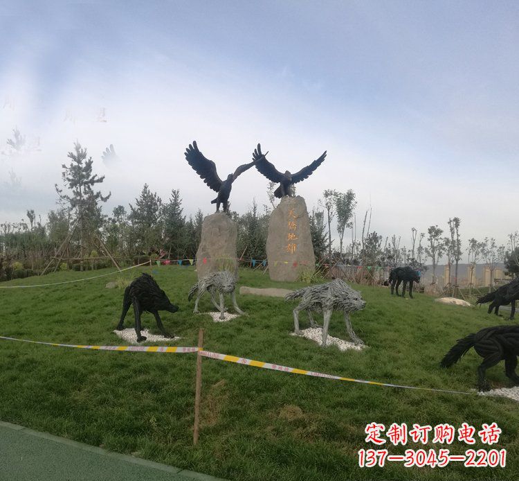 运城令人惊叹的老鹰雕塑