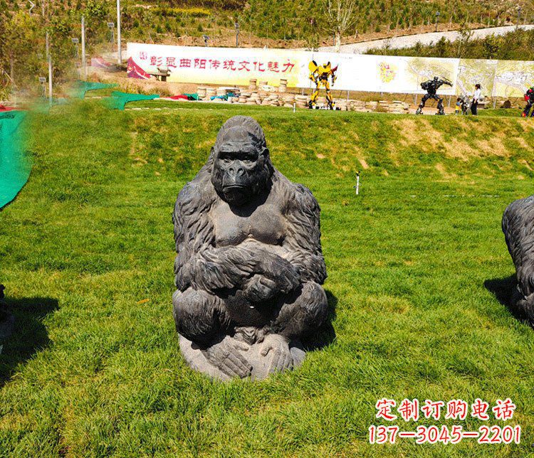 运城高端铜制巨型大猩猩雕塑