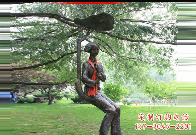 运城可爱迷人的美女雕塑