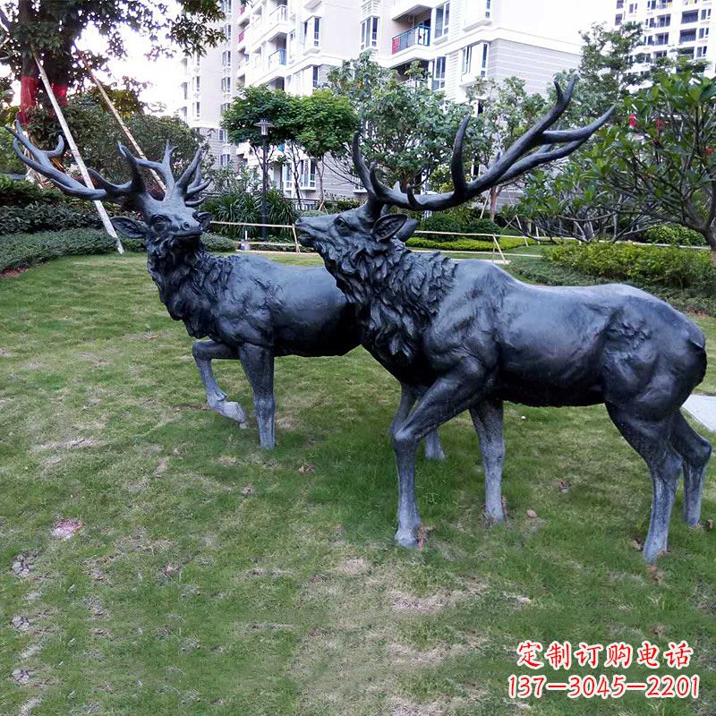 运城自然风格动物铜雕塑