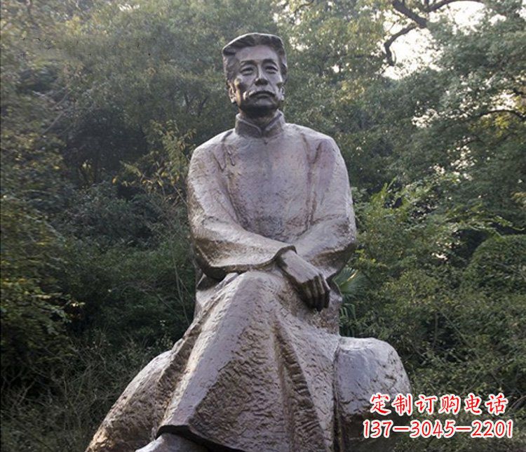 运城高贵雄伟,全球首创,鲁迅人物铜雕塑