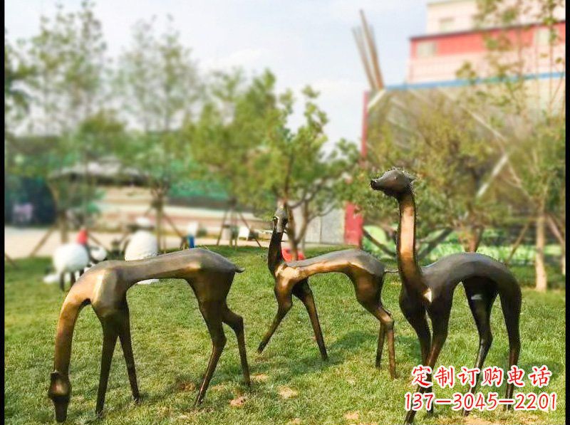 运城艺术欣赏——梅花鹿雕塑