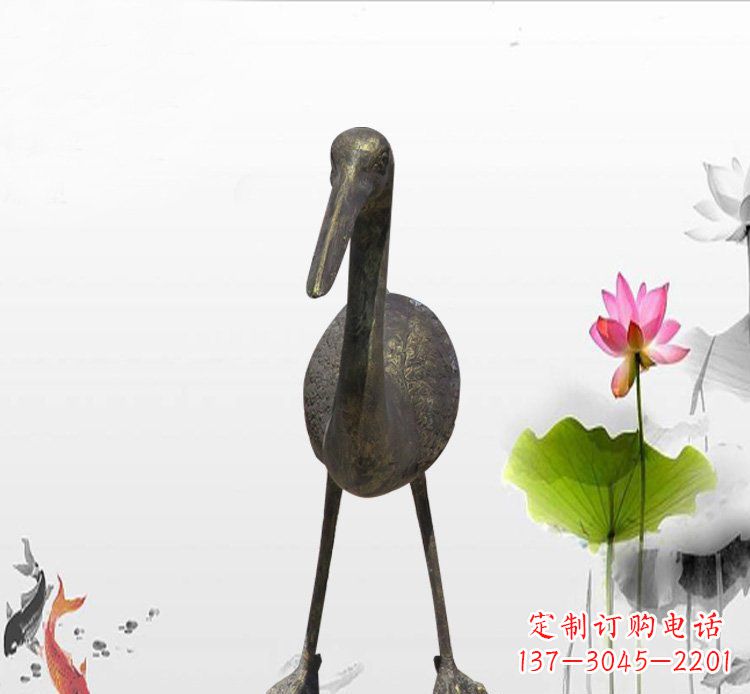 运城高品质铜制仙鹤雕塑