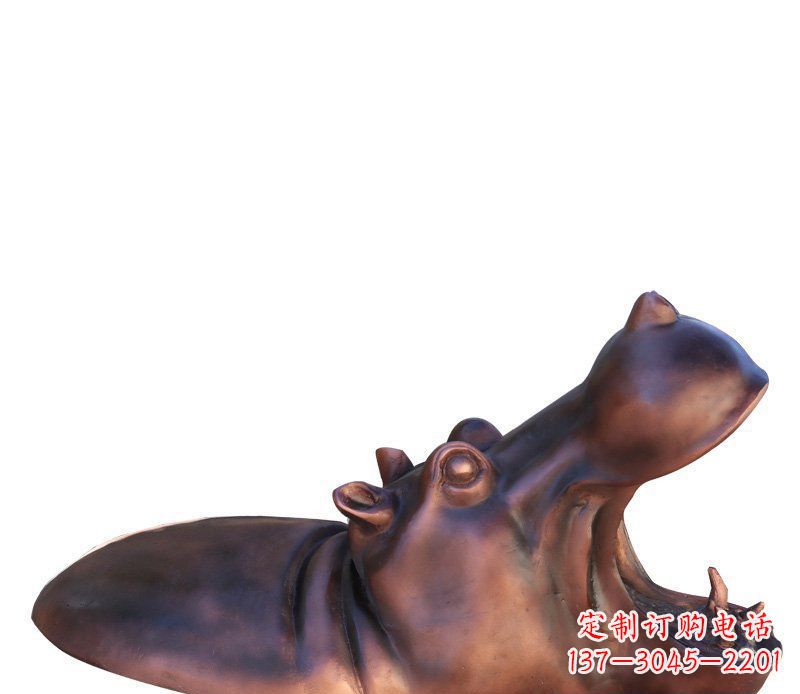运城产品名称铜质河马雕塑