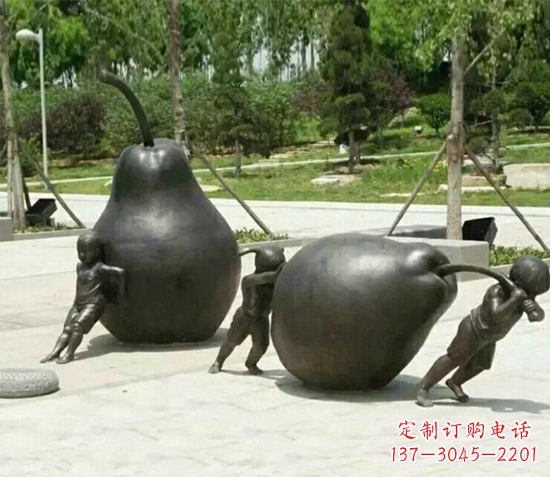 运城迷人的孩童铜雕