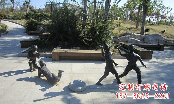 运城精美铜制儿童雕塑