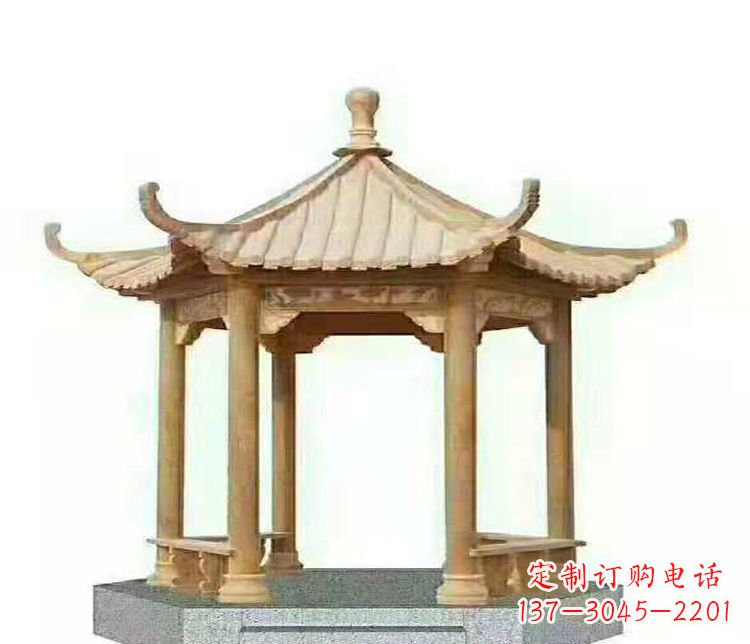 运城晚霞凉亭石雕