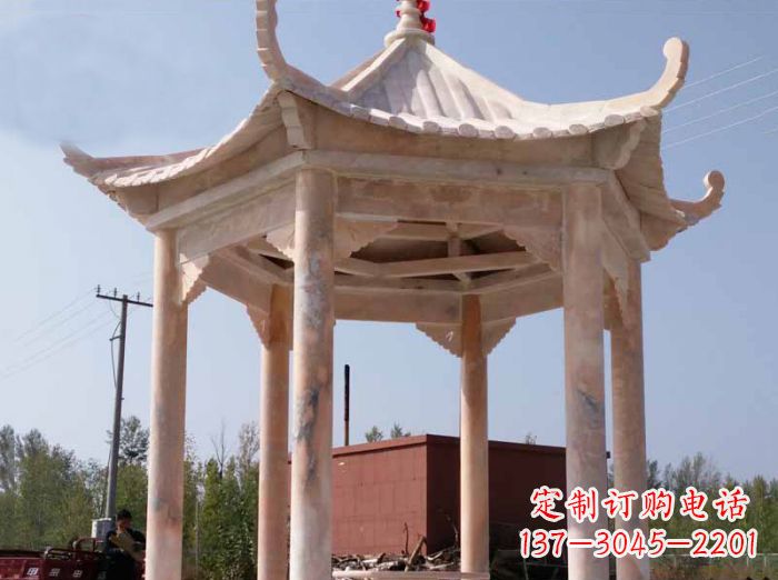 运城红六角凉亭雕塑