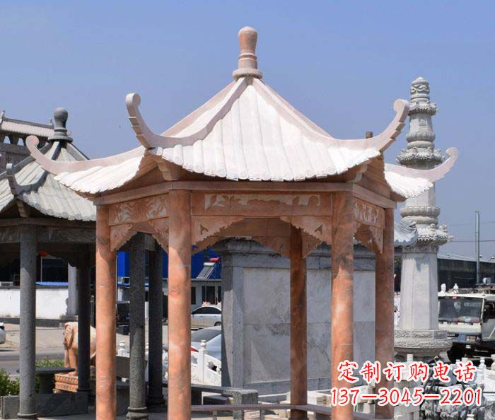 运城中领雕塑设计凉亭雕塑,清新简约添美感