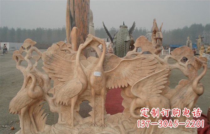 运城精美仙鹤雕塑
