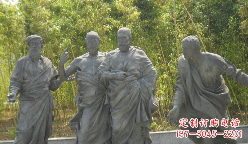 运城传承经典,深情呈现——铜雕西方名人人物雕塑