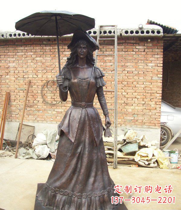 运城中领雕塑西洋美女人物铜雕