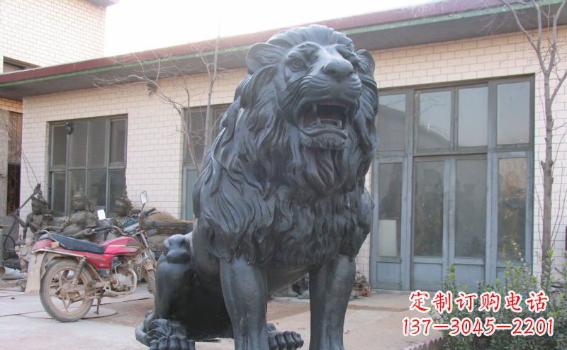 运城浓情西洋之王——公园外观狮子铜雕