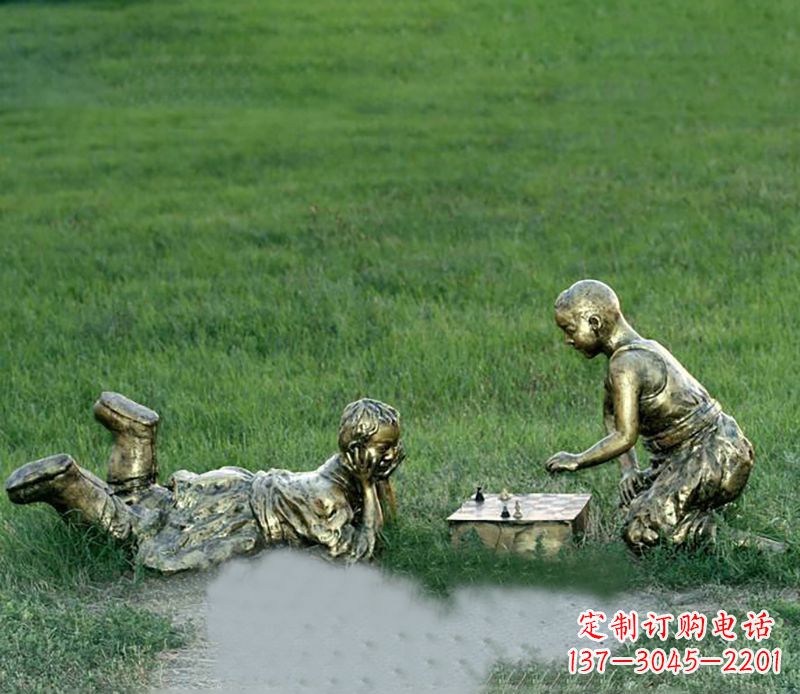 运城优雅精致的儿童铜雕