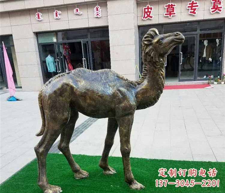 运城精美铜雕骆驼雕塑
