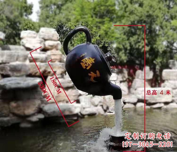 运城玻璃钢仿真茶壶雕塑
