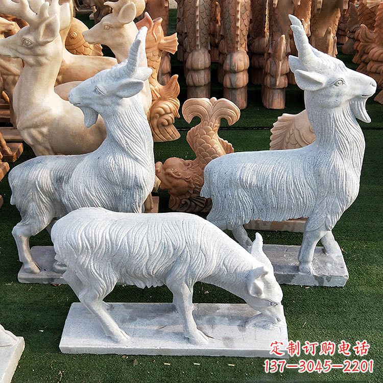 运城精美白玉石动物雕塑