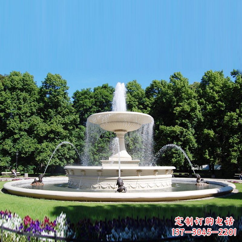 运城大型欧式石雕喷泉雕塑,提升园林气派