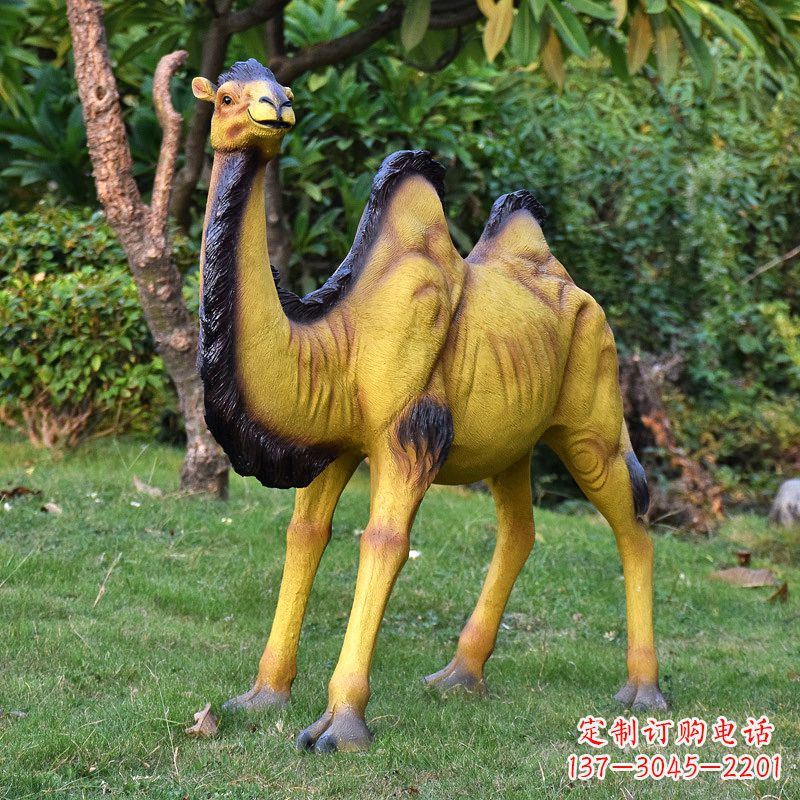 运城骆驼雕塑精美而有趣的定制装饰品