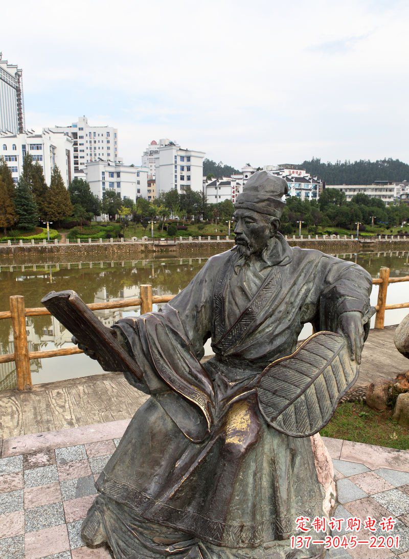 运城匠心打造的肖像诸葛亮雕塑