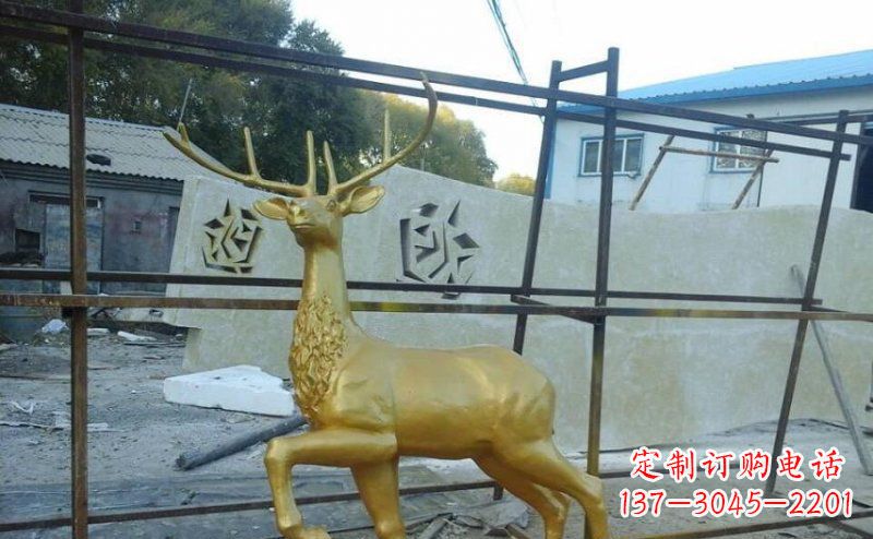 运城室内外羚羊铜雕艺术品