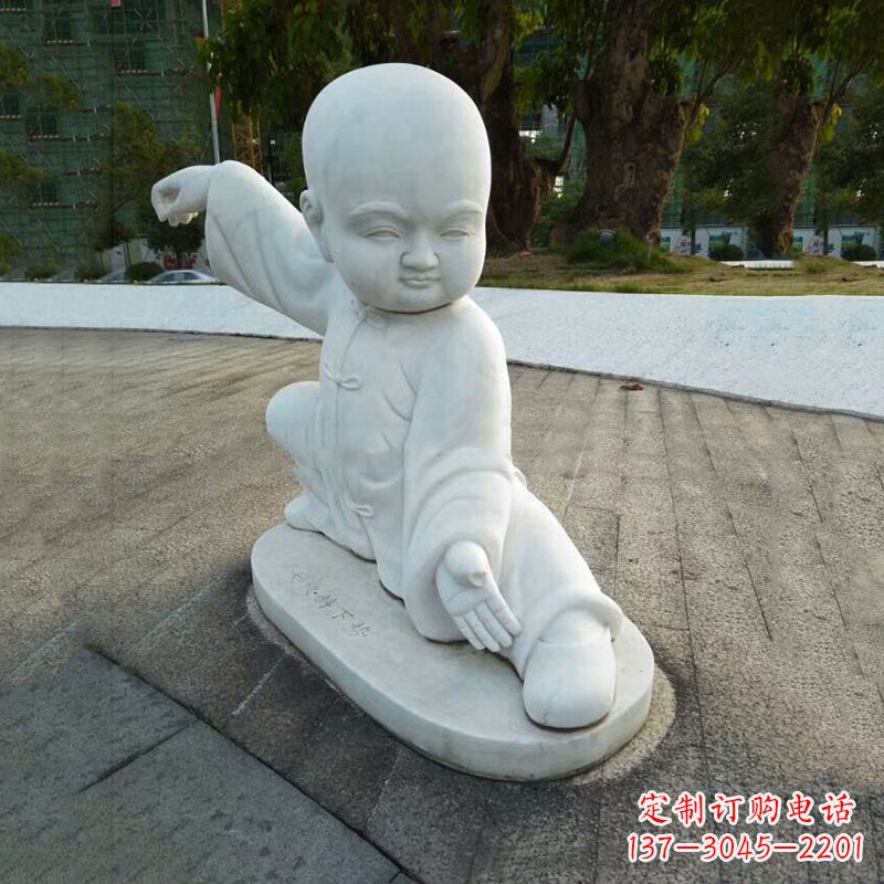 运城瑞士艺术家精美制作的和尚汉白玉石雕塑