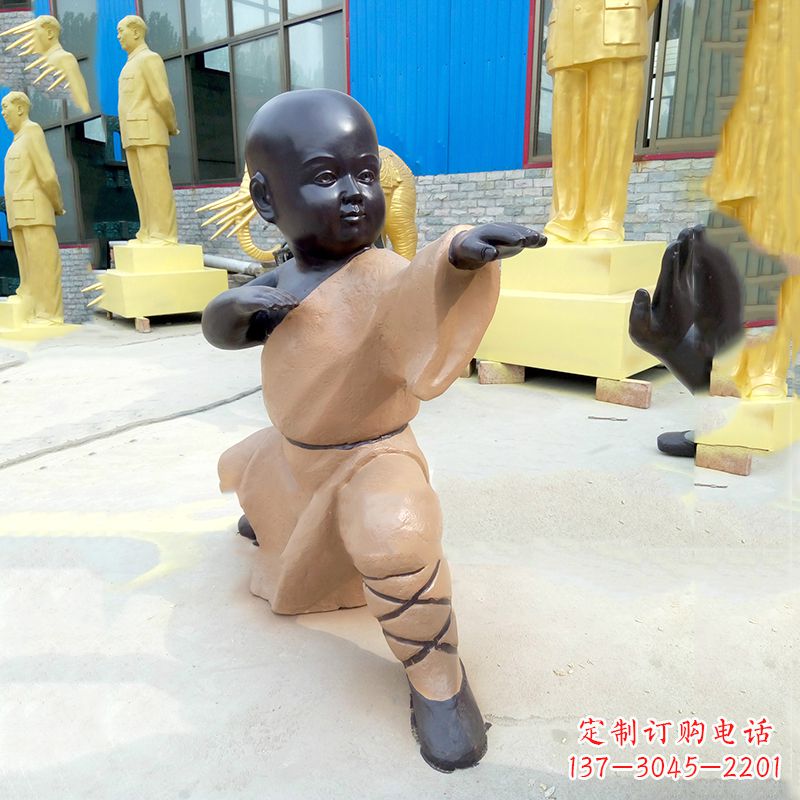 运城传承传统文化的绝佳礼品——“功夫小和尚”雕塑