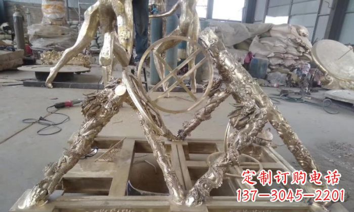 运城“百年古董浑天仪铜雕,让古典美触手可及”