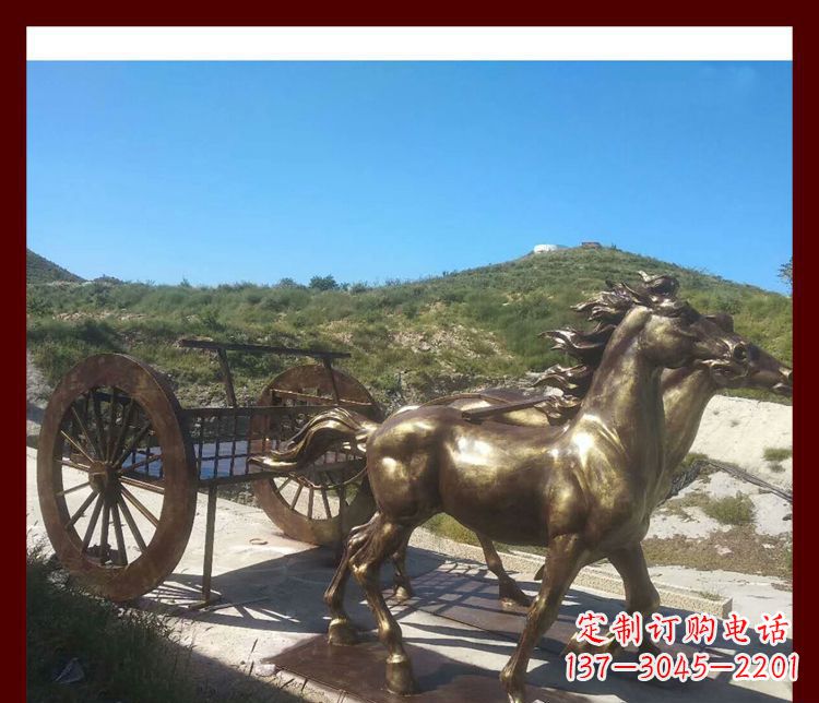 运城马车铜雕精美绝伦的古典魅力