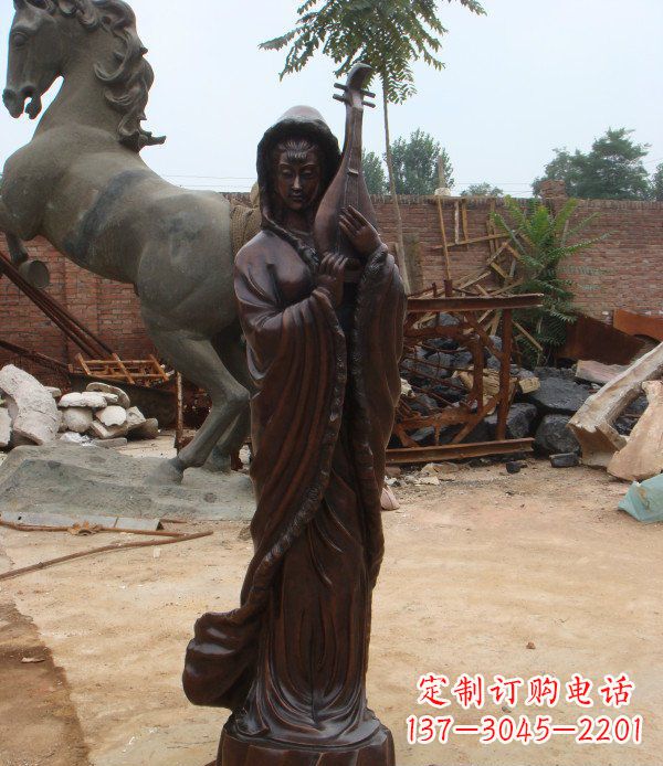 运城中领雕塑丝滑美女铜雕