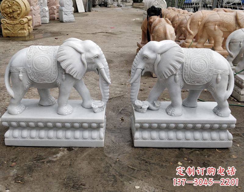 运城传统古老工艺大象雕塑