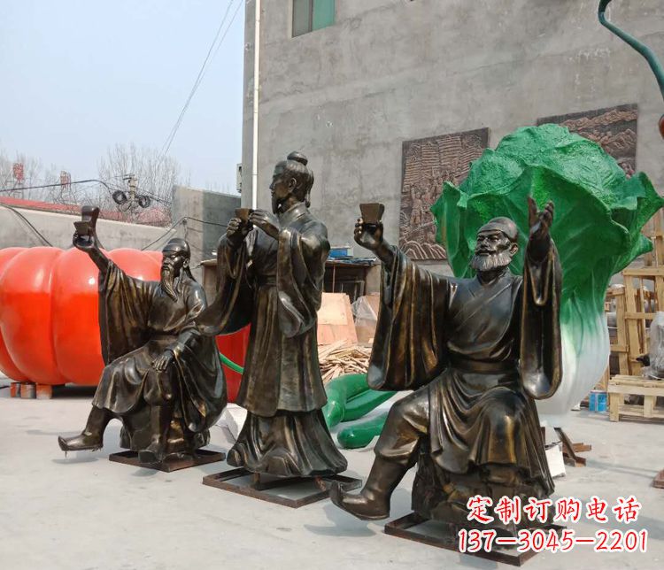 运城浓缩古代江湖英雄——名人雕塑