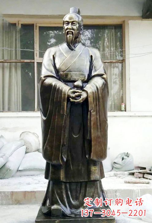 运城精美扁鹊铜像,精雕细琢,展现古典之美