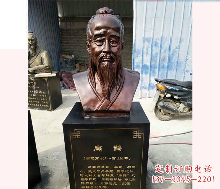 运城铸造古代名医扁鹊胸像,展现生命的传承之美