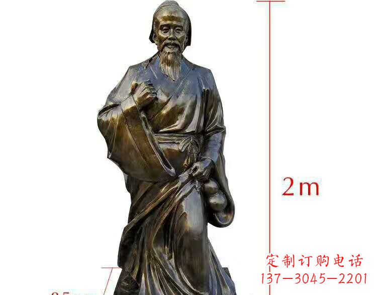 运城以华佗荣耀传承，新世代领雕塑华佗铜雕