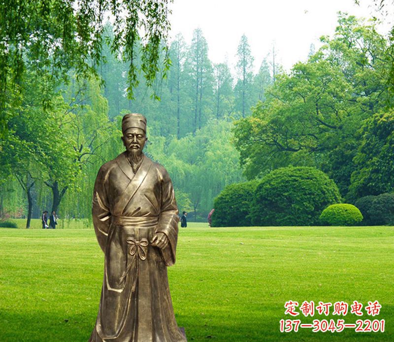 运城李时珍铜雕，精美古典雕塑定制