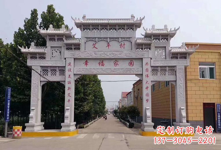 运城精美古代牌坊雕塑,尽显贵族品质
