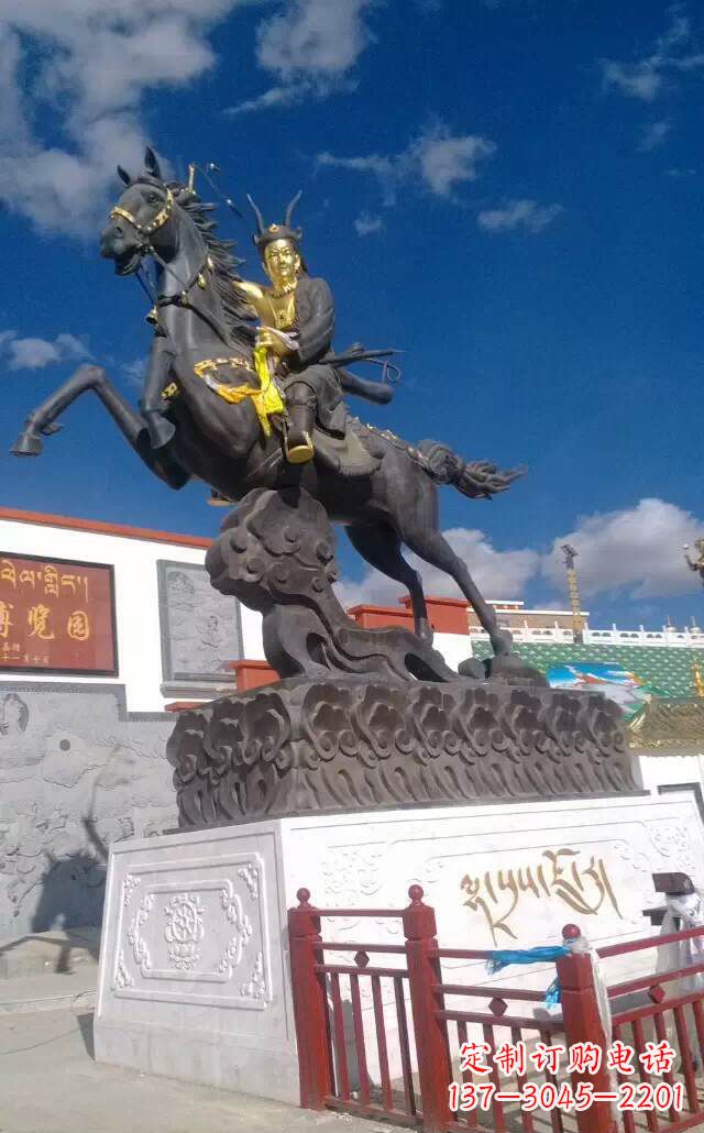 运城古典骑马人物雕塑