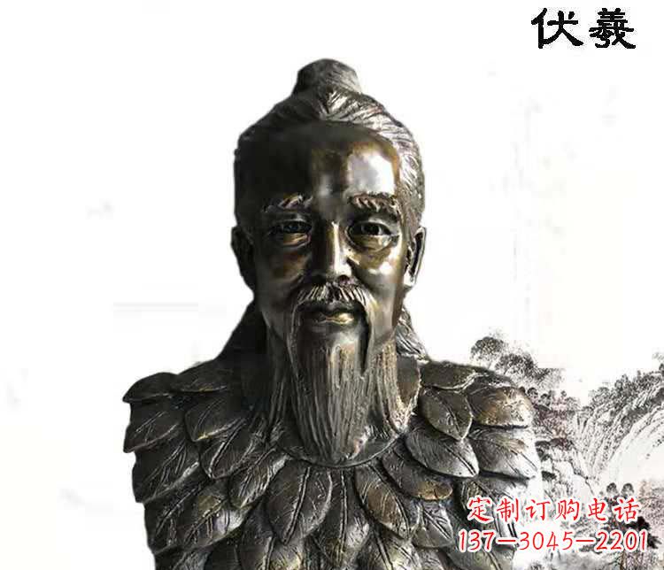 运城经典古神伏羲雕像,文化艺术绽放光芒