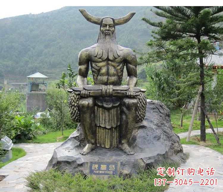 运城传承古代文明,为家居装饰点缀伏羲铜雕