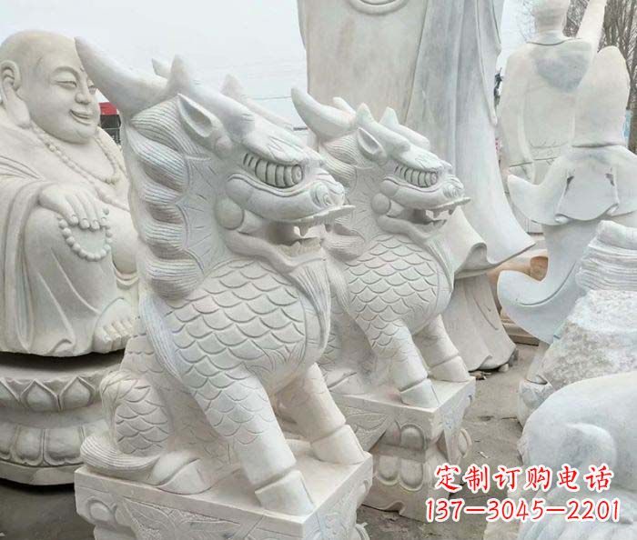 运城中领雕塑麒麟石雕:传承古典韵味