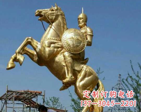 运城古罗马战士骑马铜雕——让你呈现最传统的骑士风采