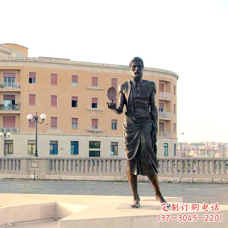 运城中领雕塑阿基米德经典雕塑,历久弥新!