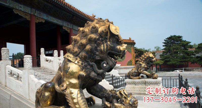 运城黄铜狮子雕塑——象征着永恒的力量