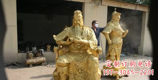 运城关帝武财神铜雕，瑰丽艺术之美