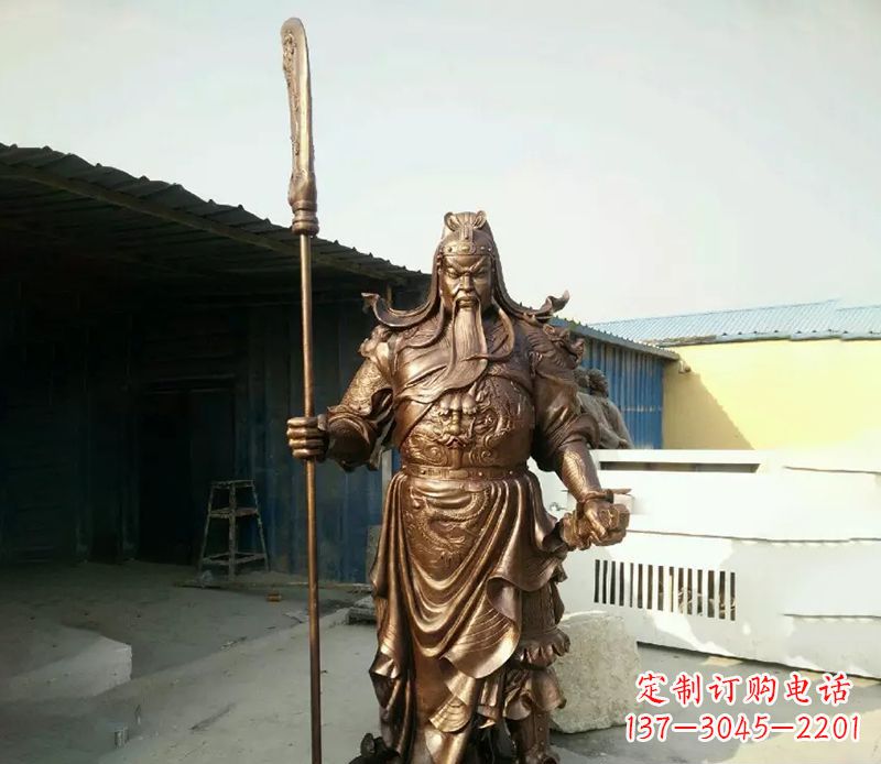 运城中领雕塑定制关公铜雕