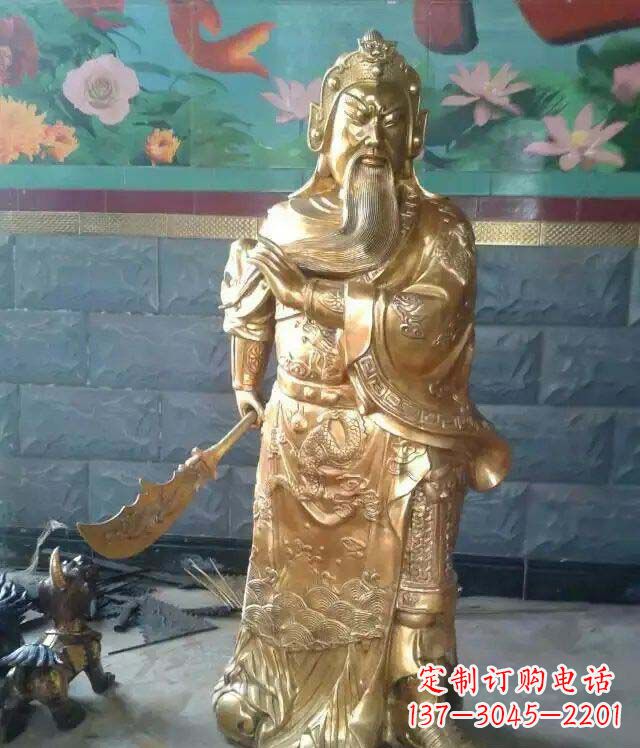 运城精美铜雕关公雕塑