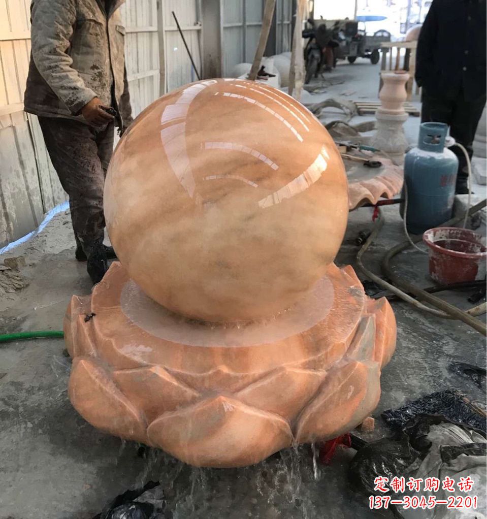 运城观音风水球定制雕塑
