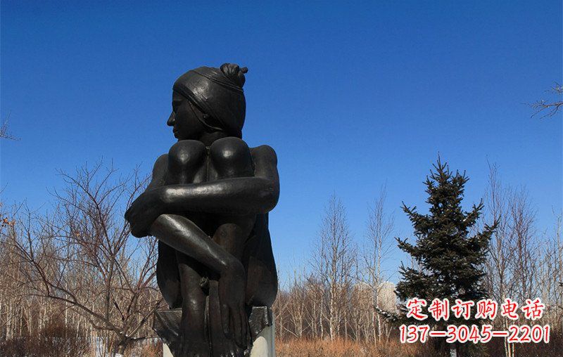 运城浪漫优雅的女孩铜雕