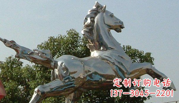 运城精美不锈钢奔马雕塑